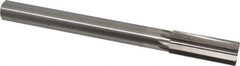 Interstate - 1" High Speed Steel Chucking Reamer - Straight Flute, 7/8" Straight Shank, 2-3/4" Flute Length, 10-1/2" OAL - Industrial Tool & Supply