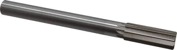 Interstate - 1" High Speed Steel Chucking Reamer - Straight Flute, 7/8" Straight Shank, 2-3/4" Flute Length, 10-1/2" OAL - Industrial Tool & Supply