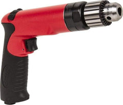 Sioux Tools - 3/8" Reversible Keyed Chuck - Pistol Grip Handle, 2,000 RPM, 14.16 LPS, 30 CFM, 1 hp - Industrial Tool & Supply