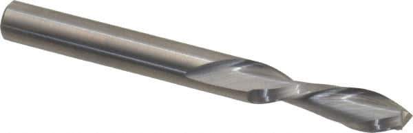 Onsrud - 1/4" Cutting Diam x 7/8" Length of Cut, 2 Flute, Downcut Spiral Router Bit - Uncoated, Right Hand Cut, Solid Carbide, 2-1/2" OAL x 1/4" Shank Diam, Double Edge, 30° Helix Angle - Industrial Tool & Supply
