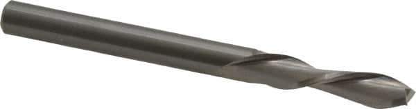 Onsrud - 1/4" Cutting Diam x 1-1/8" Length of Cut, 2 Flute, Downcut Spiral Router Bit - Uncoated, Right Hand Cut, Solid Carbide, 3" OAL x 1/4" Shank Diam, Double Edge, 30° Helix Angle - Industrial Tool & Supply
