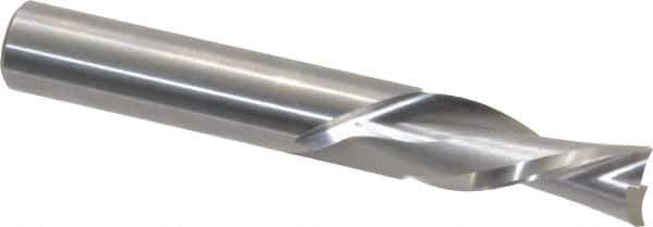 Onsrud - 1/2" Cutting Diam x 1-1/4" Length of Cut, 2 Flute, Downcut Spiral Router Bit - Uncoated, Right Hand Cut, Solid Carbide, 3-1/2" OAL x 1/2" Shank Diam, Double Edge, 30° Helix Angle - Industrial Tool & Supply