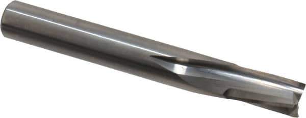 Onsrud - 3/8" Cutting Diam x 5/8" Length of Cut, 3 Flute, Downcut Spiral Router Bit - Uncoated, Right Hand Cut, Solid Carbide, 3" OAL x 3/8" Shank Diam, Three Edge, 10° Helix Angle - Industrial Tool & Supply