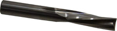 Onsrud - 1/2" Cutting Diam x 1-5/8" Length of Cut, 3 Flute, Downcut Spiral Router Bit - Uncoated, Right Hand Cut, Solid Carbide, 4" OAL x 1/2" Shank Diam, Three Edge, 10° Helix Angle - Industrial Tool & Supply