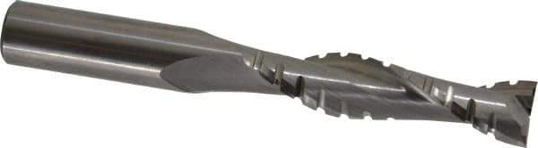 Onsrud - 1/2" Cutting Diam x 2-1/8" Length of Cut, 2 Flute, Upcut Spiral Router Bit - Uncoated, Right Hand Cut, Solid Carbide, 4" OAL x 1/2" Shank Diam, Chipbreaker, 30° Helix Angle - Industrial Tool & Supply