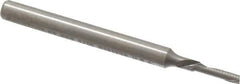 Onsrud - 1/16" Cutting Diam x 1/4" Length of Cut, 1 Flute, Downcut Spiral Router Bit - Uncoated, Right Hand Cut, Solid Carbide, 1-1/2" OAL x 1/8" Shank Diam, Single Edge, 22° Helix Angle - Industrial Tool & Supply