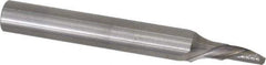 Onsrud - 1/8" Cutting Diam x 1/4" Length of Cut, 1 Flute, Downcut Spiral Router Bit - Uncoated, Right Hand Cut, Solid Carbide, 2" OAL x 1/4" Shank Diam, Single Edge, 22° Helix Angle - Industrial Tool & Supply