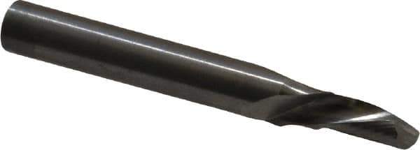 Onsrud - 3/16" Cutting Diam x 3/8" Length of Cut, 1 Flute, Downcut Spiral Router Bit - Uncoated, Right Hand Cut, Solid Carbide, 2" OAL x 1/4" Shank Diam, Single Edge, 22° Helix Angle - Industrial Tool & Supply