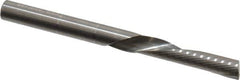 Onsrud - 1/4" Cutting Diam x 1-1/4" Length of Cut, 1 Flute, Downcut Spiral Router Bit - Uncoated, Right Hand Cut, Solid Carbide, 3" OAL x 1/4" Shank Diam, Single Edge, 22° Helix Angle - Industrial Tool & Supply
