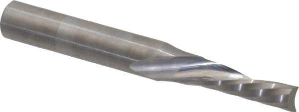 Onsrud - 3/16" Cutting Diam x 5/8" Length of Cut, 1 Flute, Downcut Spiral Router Bit - Uncoated, Right Hand Cut, Solid Carbide, 2" OAL x 1/4" Shank Diam, Single Edge, 21° Helix Angle - Industrial Tool & Supply