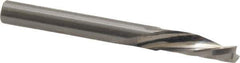 Onsrud - 1/4" Cutting Diam x 3/4" Length of Cut, 1 Flute, Downcut Spiral Router Bit - Uncoated, Right Hand Cut, Solid Carbide, 2-1/2" OAL x 1/4" Shank Diam, Single Edge, 21° Helix Angle - Industrial Tool & Supply