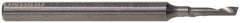Accupro - 1/2" Cutting Diam x 1-3/8" Length of Cut, 1 Flute, Upcut Spiral Router Bit - Uncoated, Right Hand Cut, Solid Carbide, 3-1/2" OAL x 1/2" Shank Diam, Single Edge, 22° Helix Angle - Industrial Tool & Supply