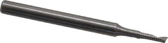 Onsrud - 1/16" Cutting Diam x 1/4" Length of Cut, 1 Flute, Upcut Spiral Router Bit - Uncoated, Right Hand Cut, Solid Carbide, 1-1/2" OAL x 1/8" Shank Diam, Single Edge, 22° Helix Angle - Industrial Tool & Supply
