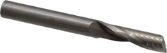 Onsrud - 3/8" Cutting Diam x 1-3/8" Length of Cut, 1 Flute, Upcut Spiral Router Bit - Uncoated, Right Hand Cut, Solid Carbide, 3-1/2" OAL x 3/8" Shank Diam, Single Edge, 22° Helix Angle - Industrial Tool & Supply