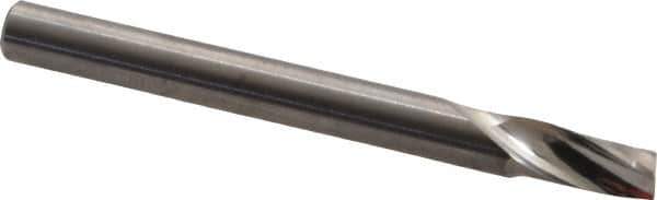 Onsrud - 3/16" Cutting Diam x 3/8" Length of Cut, 1 Flute, Upcut Spiral Router Bit - Uncoated, Right Hand Cut, Solid Carbide, 2" OAL x 3/16" Shank Diam, Single Edge, 21° Helix Angle - Industrial Tool & Supply