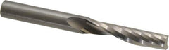 Onsrud - 3/8" Cutting Diam x 1-5/8" Length of Cut, 1 Flute, Upcut Spiral Router Bit - Uncoated, Right Hand Cut, Solid Carbide, 3-1/2" OAL x 3/8" Shank Diam, Single Edge, 21° Helix Angle - Industrial Tool & Supply