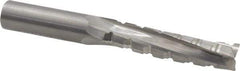 Onsrud - 1/2" Cutting Diam x 2-1/8" Length of Cut, 3 Flute, Upcut Spiral Router Bit - Uncoated, Right Hand Cut, Solid Carbide, 4" OAL x 1/2" Shank Diam, Three Edge, 10° Helix Angle - Industrial Tool & Supply