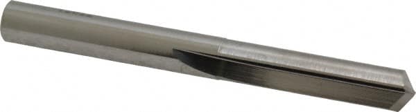 SGS - 9/32", 140° Point, Solid Carbide Straight Flute Drill Bit - Industrial Tool & Supply