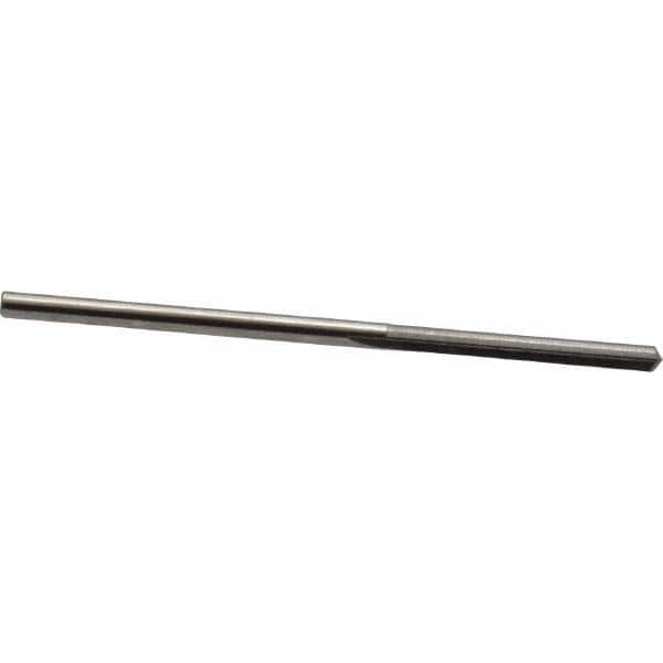 SGS - #46, 0.081", 140° Point, Solid Carbide Straight Flute Drill Bit - Industrial Tool & Supply
