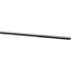 SGS - #46, 0.081", 140° Point, Solid Carbide Straight Flute Drill Bit - Industrial Tool & Supply