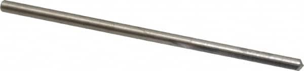SGS - #49, 0.073", 140° Point, Solid Carbide Straight Flute Drill Bit - Industrial Tool & Supply
