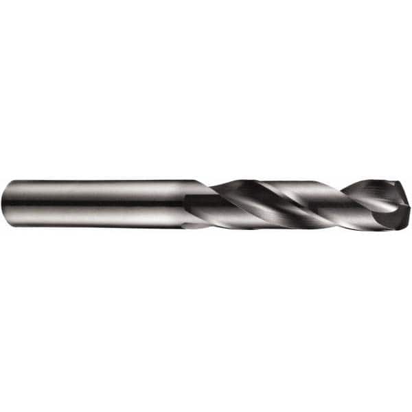 DORMER - 7/16" 140° Spiral Flute Solid Carbide Screw Machine Drill Bit - Industrial Tool & Supply