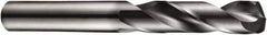 DORMER - 5.6mm 140° Spiral Flute Solid Carbide Screw Machine Drill Bit - TiAlN Finish, Right Hand Cut, 28mm Flute Length, 66mm OAL, Four Facet Split Point, Straight Shank, Through Coolant - Industrial Tool & Supply