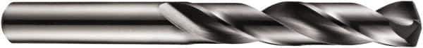 DORMER - 11/32" 140° Solid Carbide Jobber Drill - TiAlN Finish, Right Hand Cut, Spiral Flute, Straight Shank, 103mm OAL, Four Facet Split Point - Industrial Tool & Supply