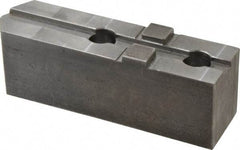 H & R Manufacturing - Tongue & Groove Attachment, Square Soft Lathe Chuck Jaw - Steel, 3" Btw Mount Hole Ctrs, 7-1/4" Long x 2" Wide x 2-5/16" High, 1/2" Groove - Industrial Tool & Supply
