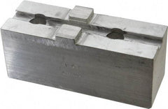 H & R Manufacturing - Tongue & Groove Attachment, Square Soft Lathe Chuck Jaw - Aluminum, 3" Btw Mount Hole Ctrs, 5-5/8" Long x 2" Wide x 2-5/16" High, 1/2" Groove - Industrial Tool & Supply