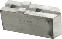 H & R Manufacturing - Tongue & Groove Attachment, Square Soft Lathe Chuck Jaw - Aluminum, 1-3/4" Btw Mount Hole Ctrs, 3-15/16" Long x 1-1/4" Wide x 1-5/8" High, 5/16" Groove - Industrial Tool & Supply