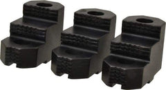 H & R Manufacturing - 8" Max Chuck Diam Compatibility, Mild Carburized Steel Tongue & Groove Hard Lathe Top Jaws - 2 Steps, 5/16" Groove Width, 1-1/2" Wide x 3.286" Long x 1.969" High - Industrial Tool & Supply