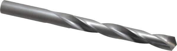 Made in USA - 15/32" 135° Carbide-Tipped Jobber Drill - Bright Finish, Right Hand Cut, Spiral Flute, Straight Shank, 5-3/4" OAL, Split Point - Industrial Tool & Supply