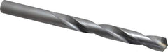 Made in USA - 17/32" 135° Carbide-Tipped Jobber Drill - Bright Finish, Right Hand Cut, Spiral Flute, Straight Shank, 6-5/8" OAL, Split Point - Industrial Tool & Supply