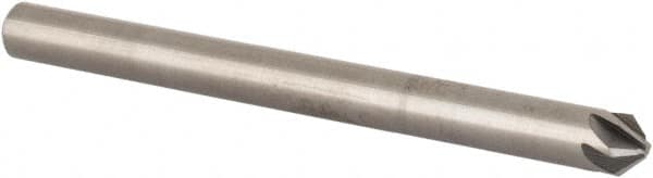 SGS - 1/8" Head Diam, 1/8" Shank Diam, 6 Flute 90° Solid Carbide Countersink - Industrial Tool & Supply