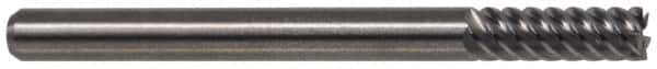 M.A. Ford - 3/4", 1-1/2" LOC, 3/4" Shank Diam, 4" OAL, 6 Flute, Solid Carbide Square End Mill - Single End, TiN Finish, Spiral Flute, 53° Helix, Right Hand Cut, Right Hand Flute, Series 113 - Industrial Tool & Supply