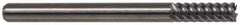 M.A. Ford - 3/4", 1-1/2" LOC, 3/4" Shank Diam, 4" OAL, 6 Flute, Solid Carbide Square End Mill - Single End, TiN Finish, Spiral Flute, 53° Helix, Right Hand Cut, Right Hand Flute, Series 113 - Industrial Tool & Supply