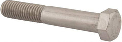 Value Collection - 9/16-12 UNC, 3-1/2" Length Under Head Hex Head Cap Screw - Partially Threaded, Grade 18-8 Stainless Steel, Uncoated, 13/16" Hex - Industrial Tool & Supply