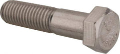 Value Collection - 9/16-18 UNF, 2-1/2" Length Under Head Hex Head Cap Screw - Partially Threaded, Grade 18-8 Stainless Steel, Uncoated, 13/16" Hex - Industrial Tool & Supply