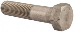 Value Collection - 1-1/2 - 6 UNC, 6-1/2" Length Under Head Hex Head Cap Screw - Partially Threaded, Grade 18-8 Stainless Steel, Uncoated, 2-1/4" Hex - Industrial Tool & Supply