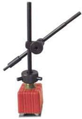 Value Collection - 38mm Wide Magnetic Indicator Base with Holders - Post & Rod Arm (Swivel) - Industrial Tool & Supply