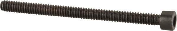 Value Collection - #1-64 UNC Hex Socket Drive, Socket Cap Screw - Alloy Steel, Black Oxide Finish, Partially Threaded, 1" Length Under Head - Industrial Tool & Supply