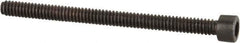 Value Collection - #1-64 UNC Hex Socket Drive, Socket Cap Screw - Alloy Steel, Black Oxide Finish, Partially Threaded, 1" Length Under Head - Industrial Tool & Supply