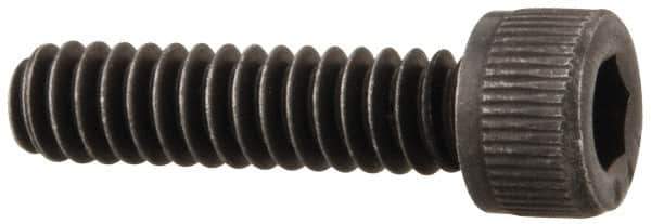 Value Collection - #6-32 UNC Hex Socket Drive, Socket Cap Screw - Alloy Steel, Black Oxide Finish, Fully Threaded, 9/16" Length Under Head - Industrial Tool & Supply