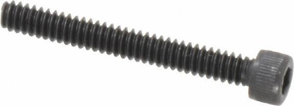 Value Collection - #6-32 UNC Hex Socket Drive, Socket Cap Screw - Alloy Steel, Black Oxide Finish, Fully Threaded, 1-1/8" Length Under Head - Industrial Tool & Supply