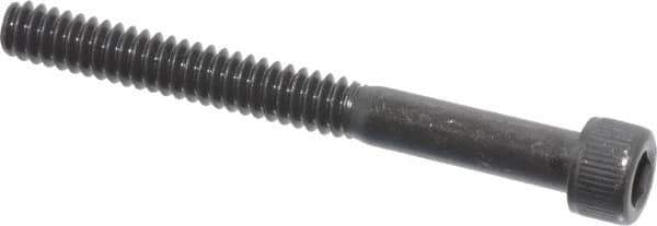 Value Collection - #6-32 UNC Hex Socket Drive, Socket Cap Screw - Alloy Steel, Black Oxide Finish, Partially Threaded, 1-3/8" Length Under Head - Industrial Tool & Supply