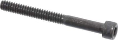 Value Collection - #6-32 UNC Hex Socket Drive, Socket Cap Screw - Alloy Steel, Black Oxide Finish, Partially Threaded, 1-3/8" Length Under Head - Industrial Tool & Supply