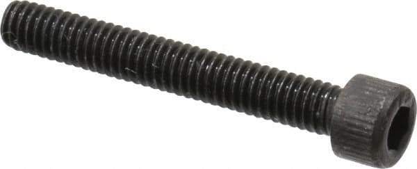 Value Collection - #6-40 UNF Hex Socket Drive, Socket Cap Screw - Alloy Steel, Black Oxide Finish, Fully Threaded, 1" Length Under Head - Industrial Tool & Supply
