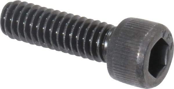 Value Collection - #8-32 UNC Hex Socket Drive, Socket Cap Screw - Alloy Steel, Black Oxide Finish, Fully Threaded, 9/16" Length Under Head - Industrial Tool & Supply