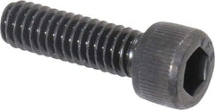 Value Collection - #8-32 UNC Hex Socket Drive, Socket Cap Screw - Alloy Steel, Black Oxide Finish, Fully Threaded, 9/16" Length Under Head - Industrial Tool & Supply